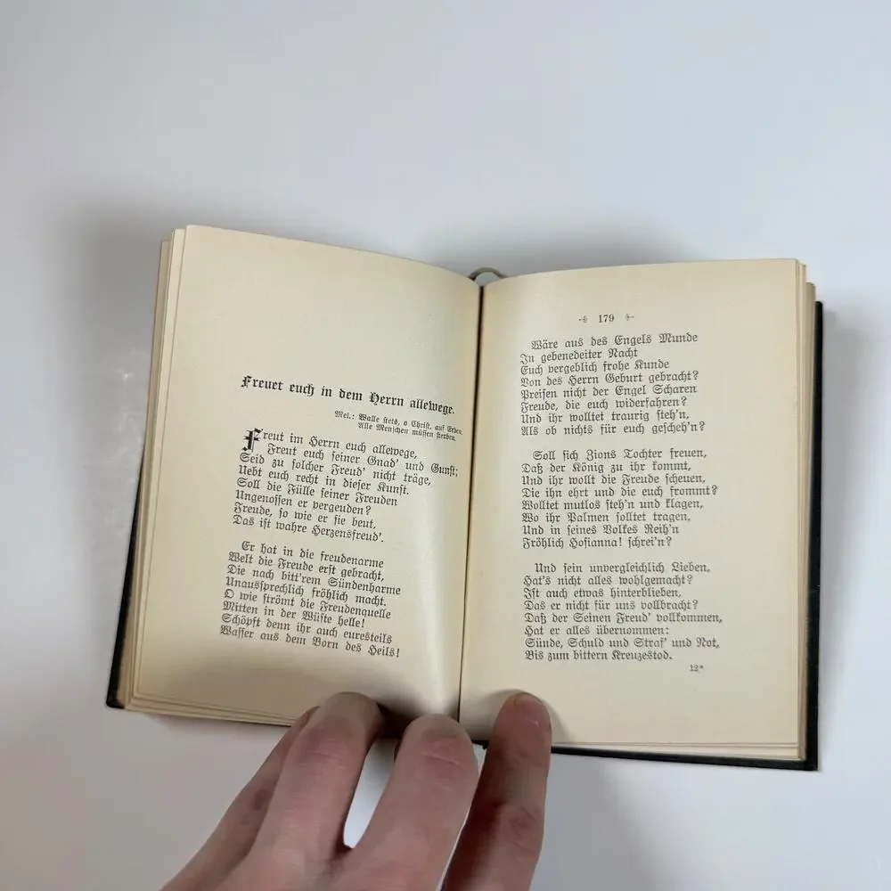 Psalter and Harp by C J P Spitta Antique Book Ger Lng